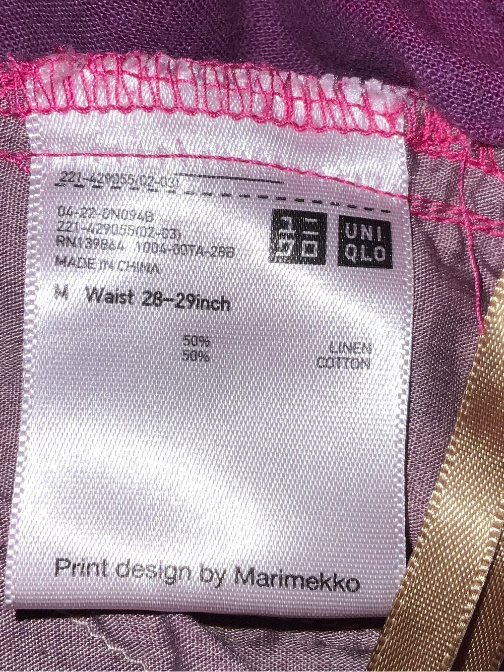 Marimekko Purple Polka Dot Cropped Wide-Leg Pants - Picture 4 of 10